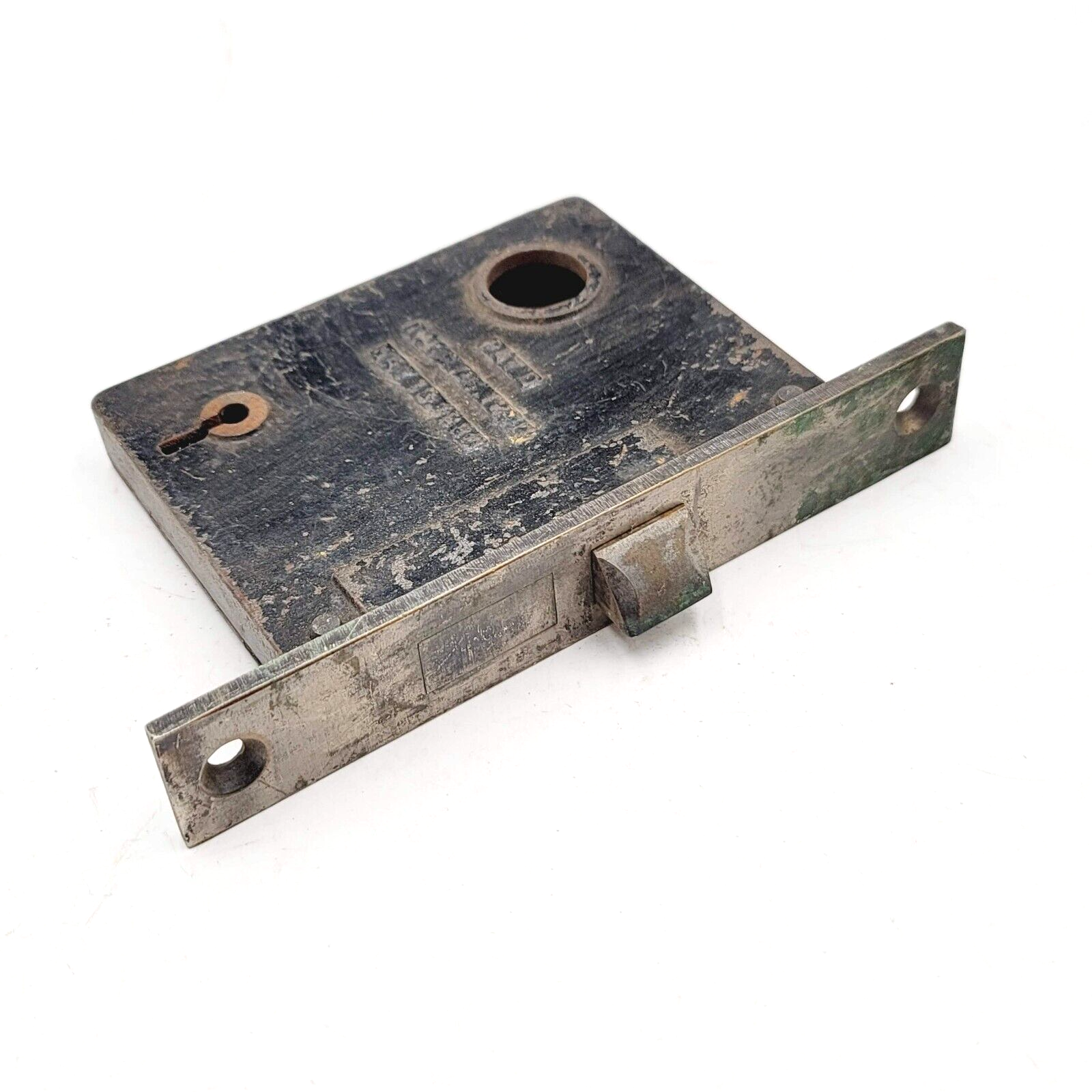 Vintage Mortise Lock Door Hardware Salvage Skeleton Keyhole NO key B122