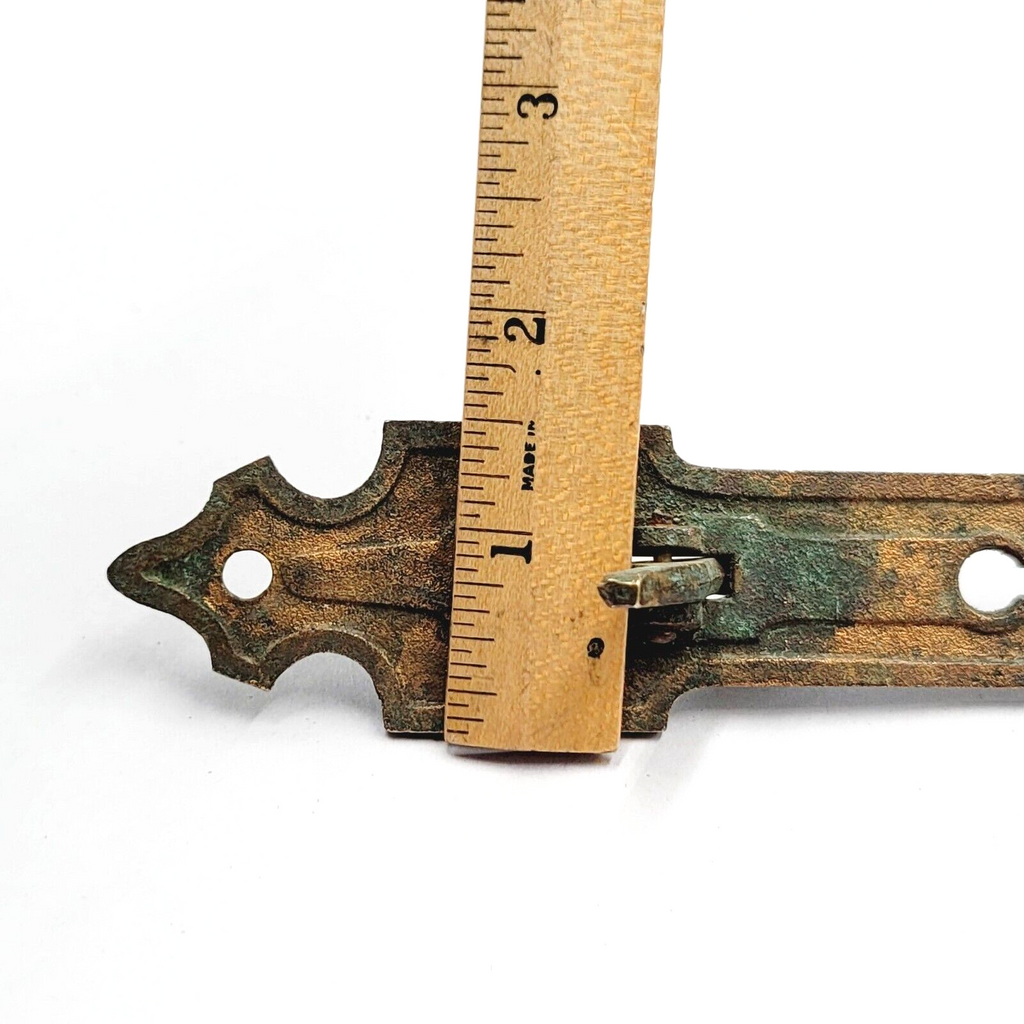 Antique Bronze Ice Box Furniture Latch Only No Keeper Ornate No Key