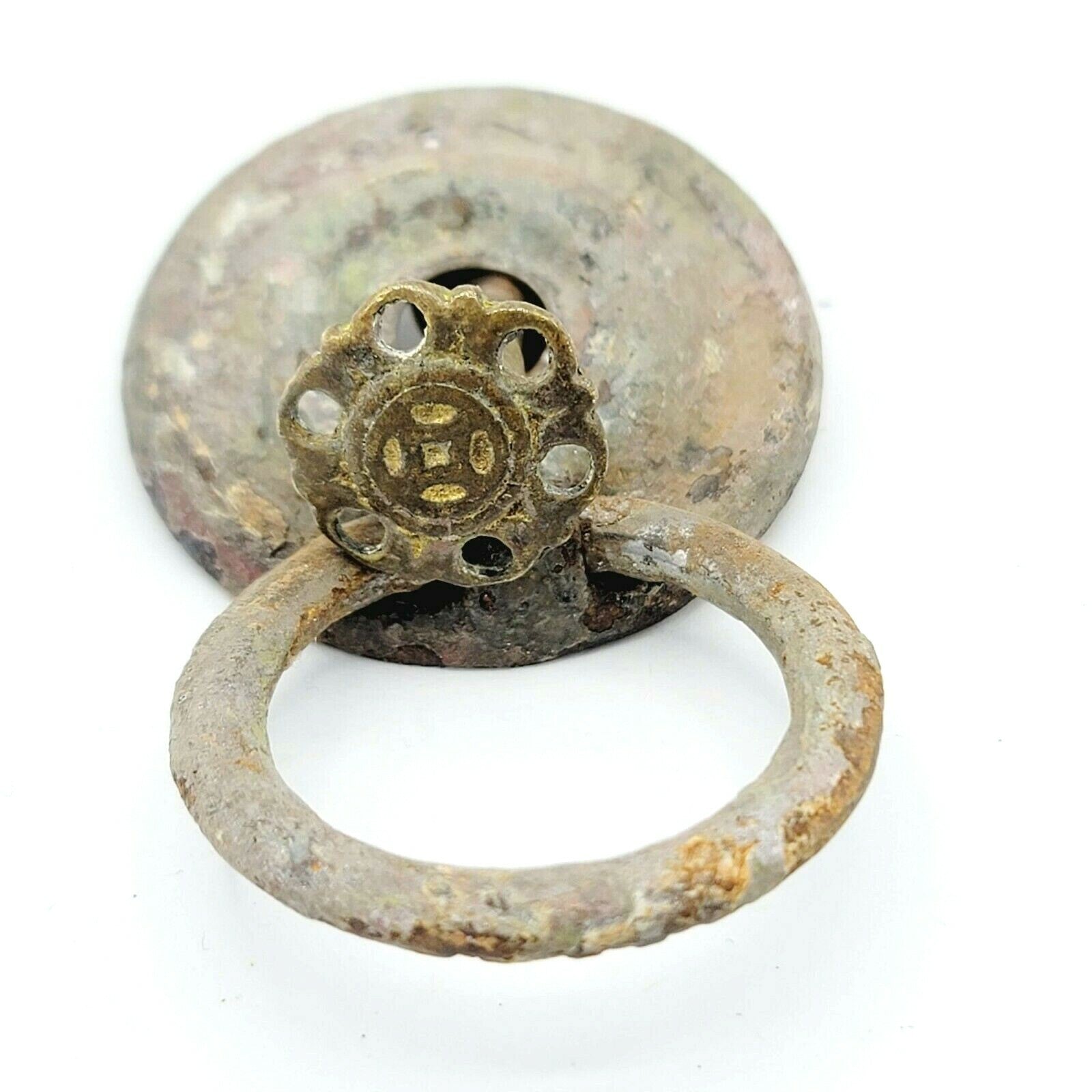 Vintage Steel Drawer Pull Handle Salvage Hardware SINGLE ONLY 1 1/2"