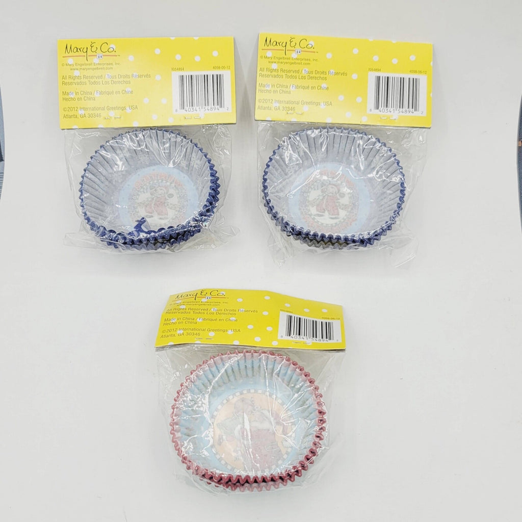 MARY & CO Mary Englebreit Baking Cups Cupcake Liners CUPS NOS Lot of 3 150 total