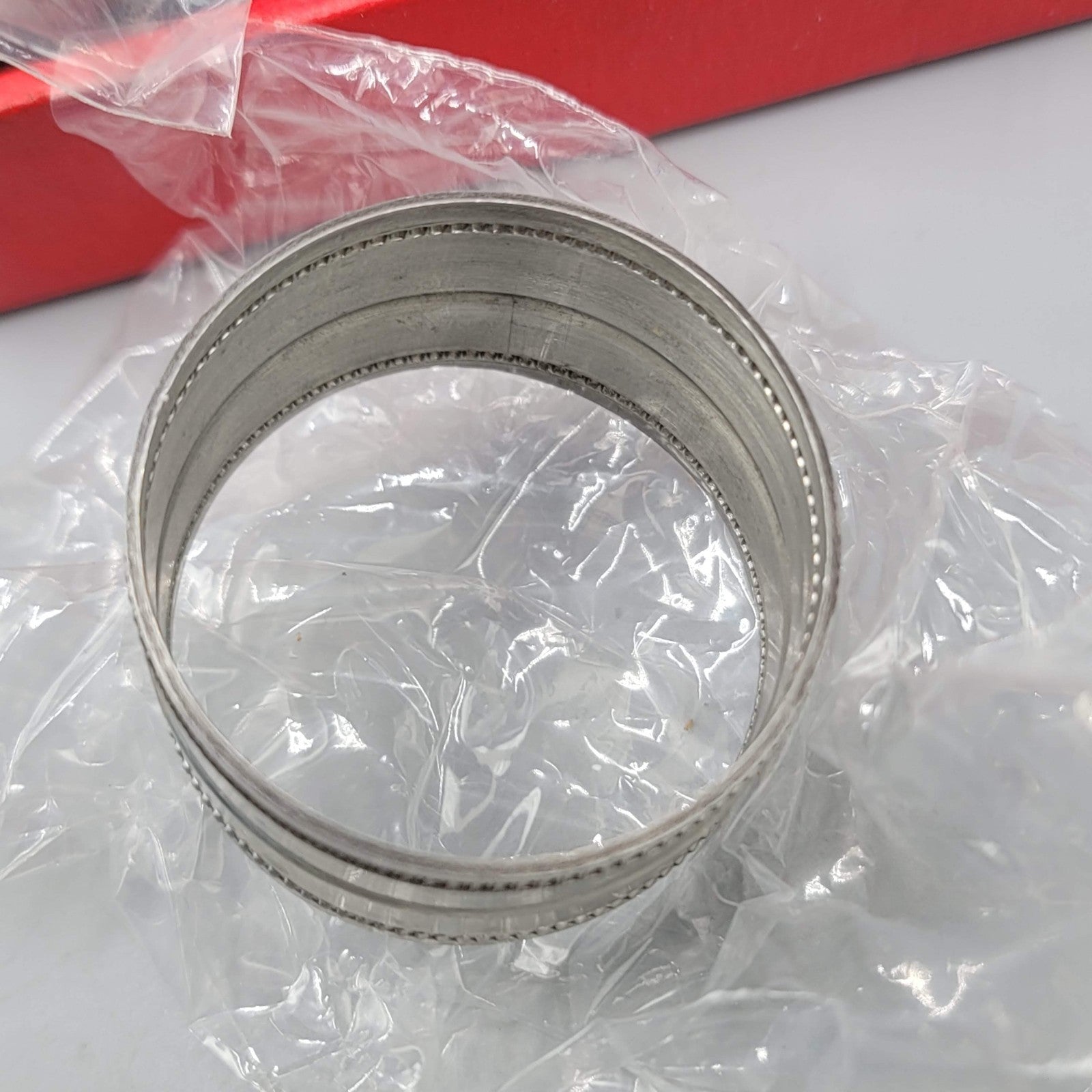 Royal Worcester Pewter Napkin Rings In Original box 4 Napkin Rings USA