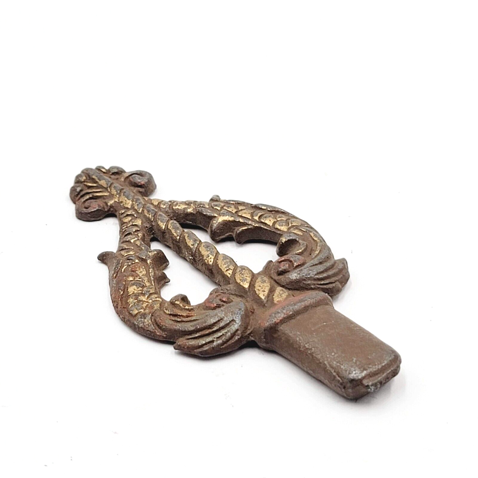 Vintage Cast Iron Ornate Salvage Random Object 4 1/2"