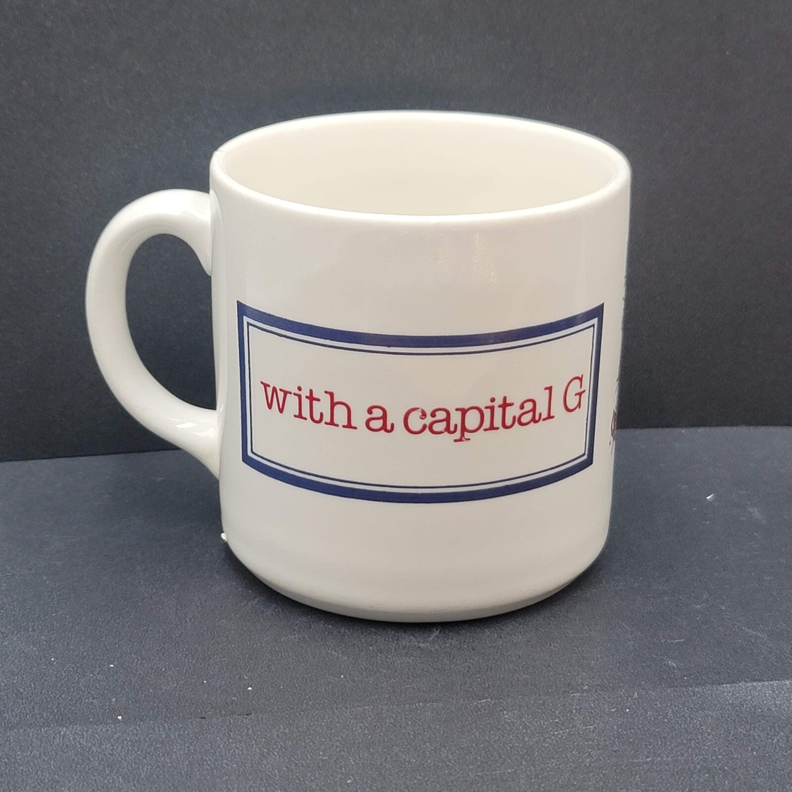 Vintage Grindley England Coffee Mug Grandpa Starts with a Capital G Doug Wilson