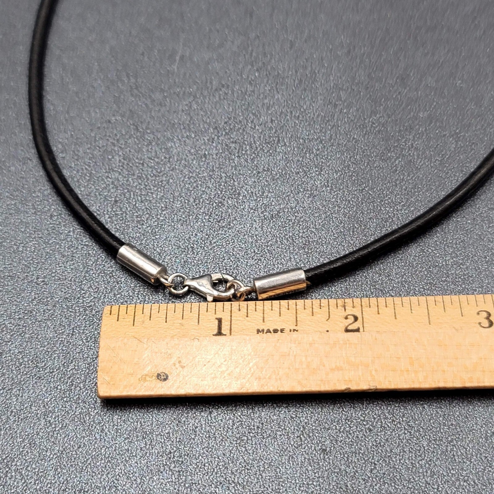 Artisan Birds Nest Necklace Leather Cord Blue Enamel Black Pearl 16"