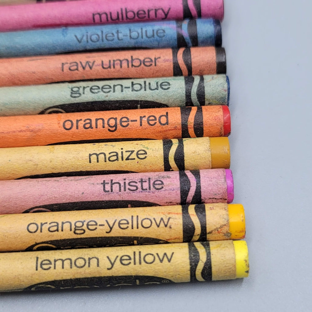 Binney & Smith Crayola Crayons 11 Vintage Rare Retired Indian Red USA Umber etc