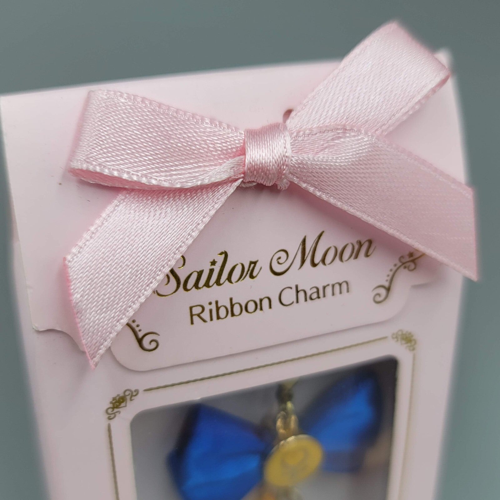 Sailor Moon Blue Ribbon Charm Gold tone