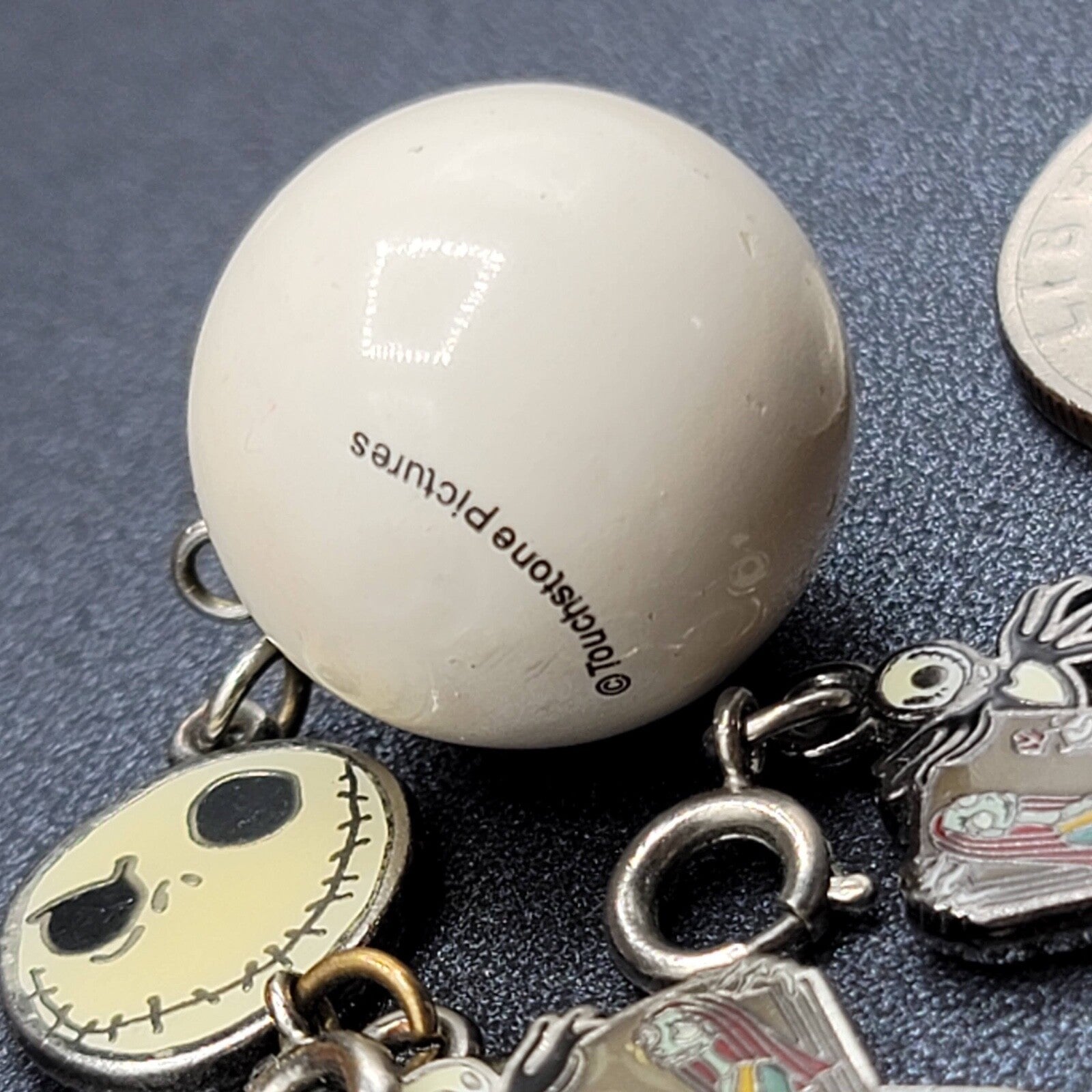 Jack Skellington Charm Lot of 4 Enamel Sally Nightmare Before Christmas