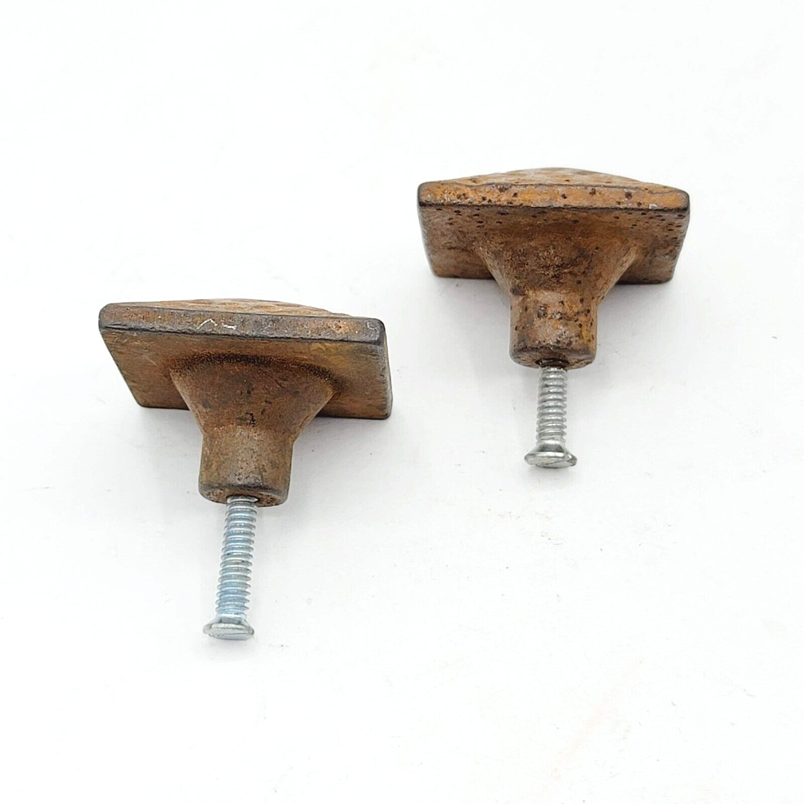 Vintage Cast Iron Drawer Pulls Hardware Ornate Architectural Lot of 2 Matching