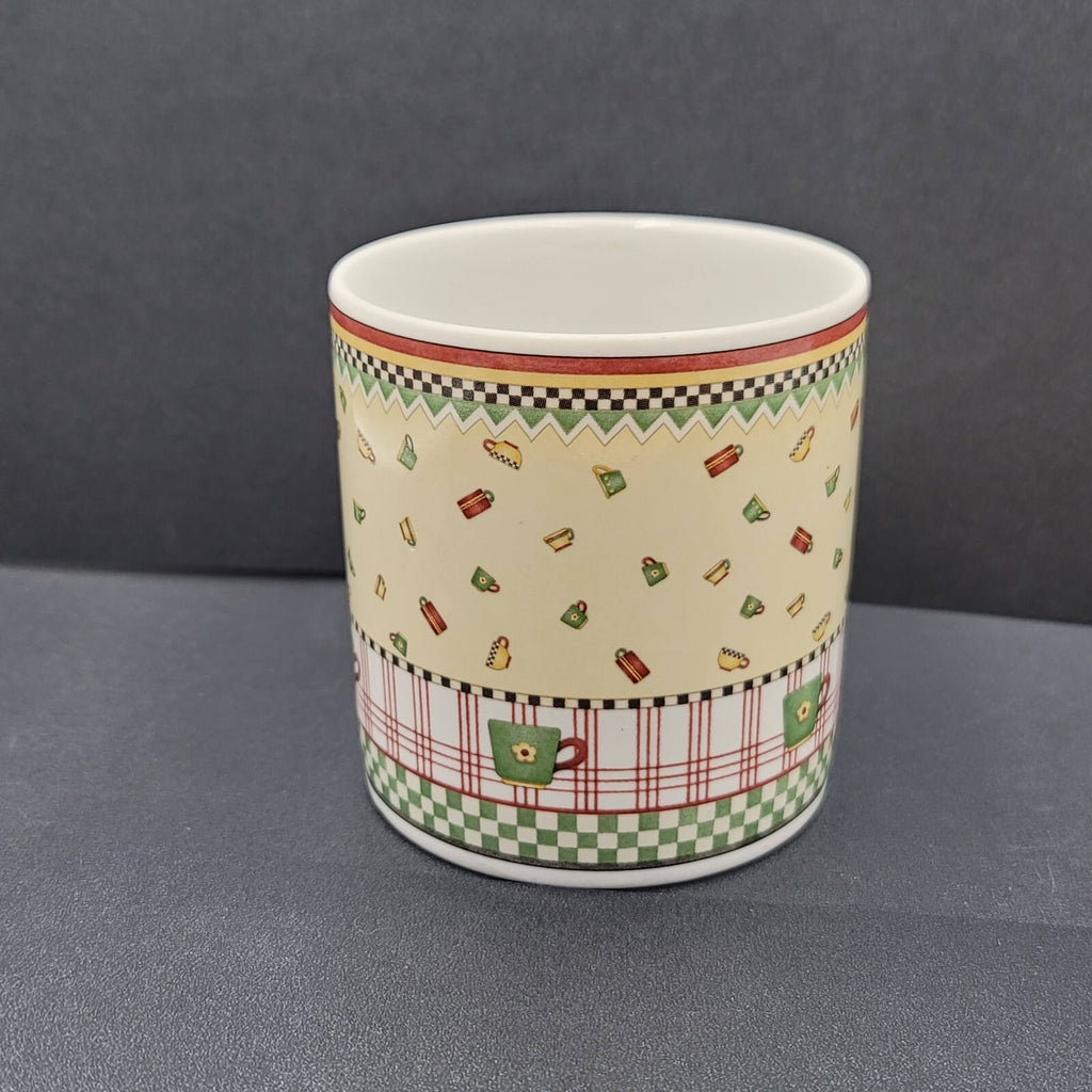 Vintage Sakura Debbie Mumm Coffee Mug 2001 Red Black White Green
