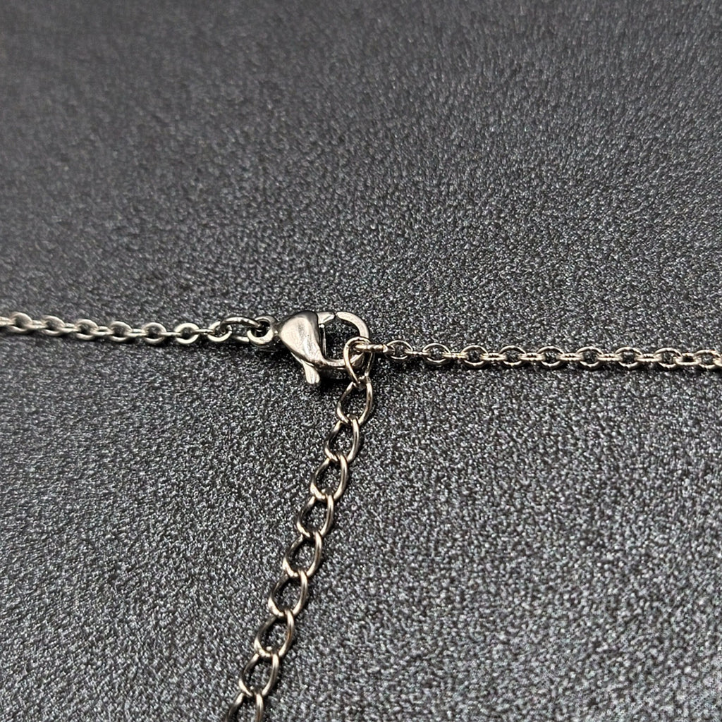 Natalie Nurse Heart Stethoscope Pendant Necklace Silver tone 16"-19"