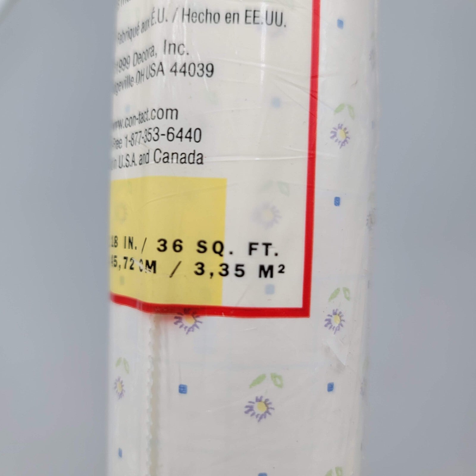 Vintage Contact Paper Collections 24 Ft x 18 in Roll NOS Purple Daisy