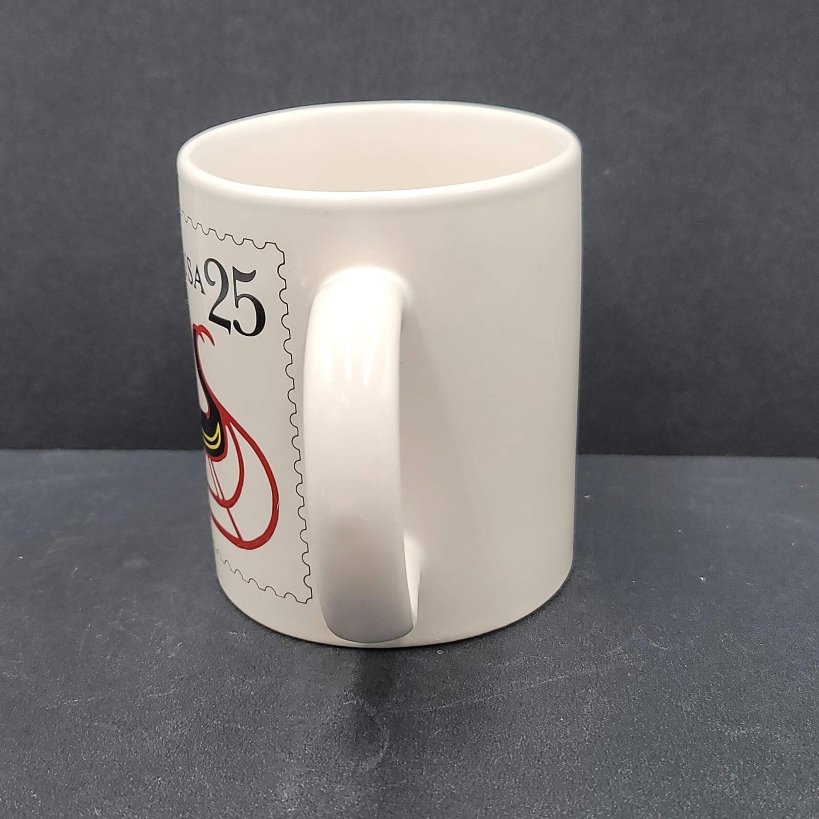 US Postal Service USPS Postage Stamp Coffee Mug Christmas Sleigh Greetings 1989