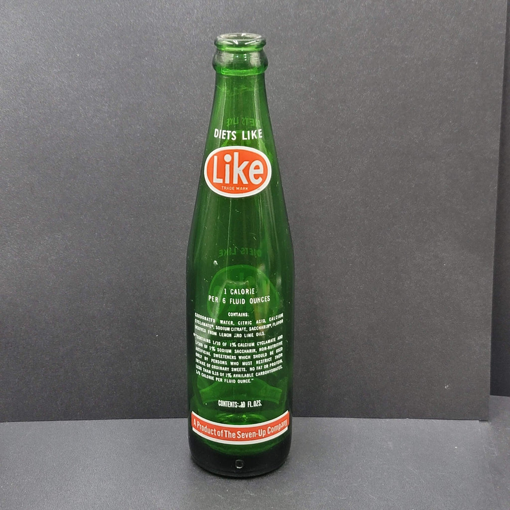 Vintage LIKE Green Glass Bottle Diets Like LIKE Seven Up