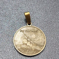 MILANO DIAMOND GALLERY St Thomas Caribbean Island Tag Charm Pendant 1"
