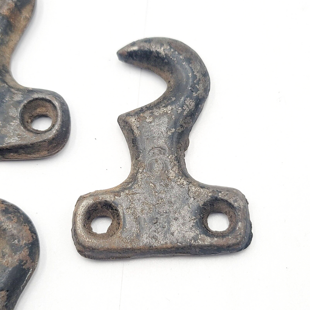 Vintage Window Sash Lock Keepers Lot of 4 Black Cast Iron