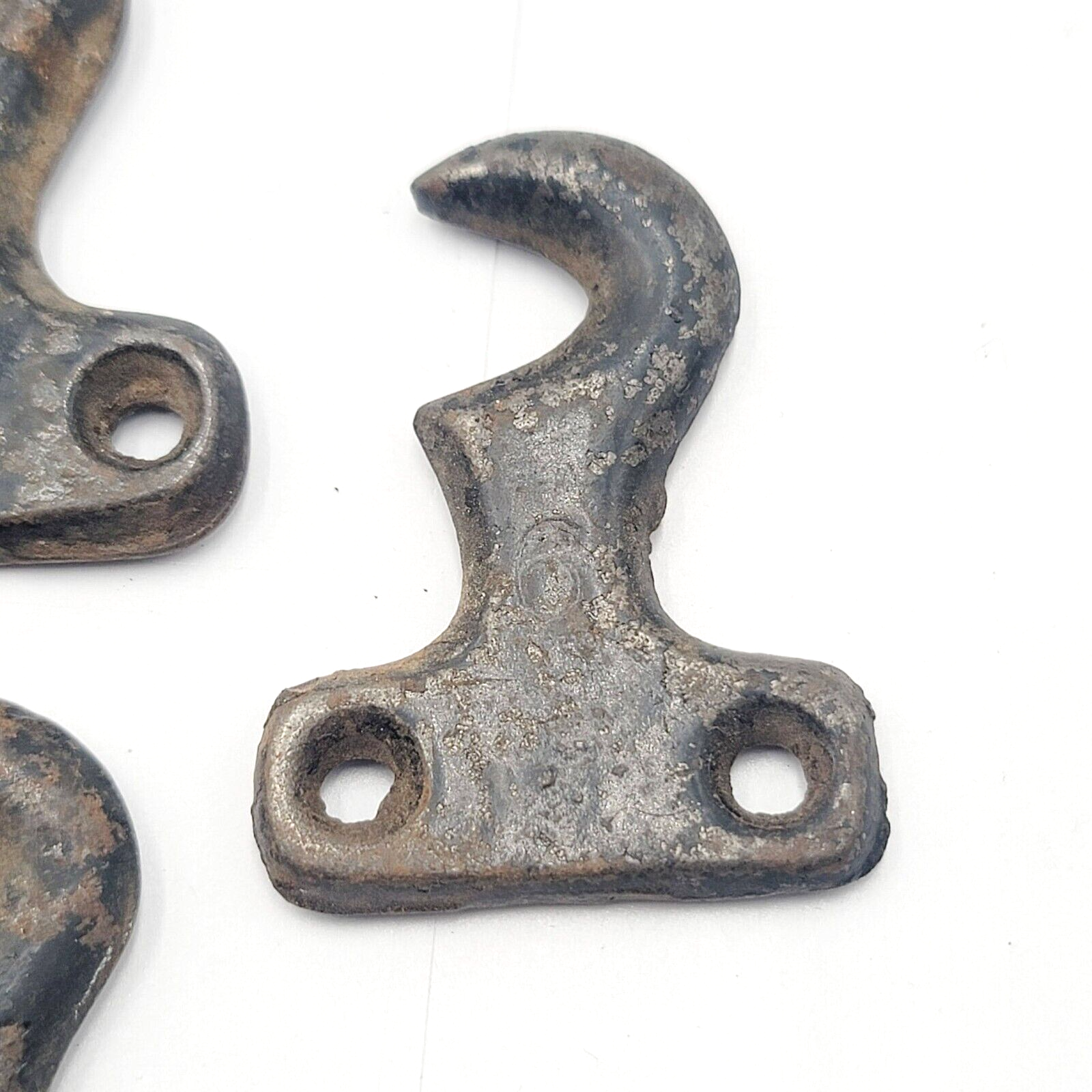 Vintage Window Sash Lock Keepers Lot of 4 Black Cast Iron