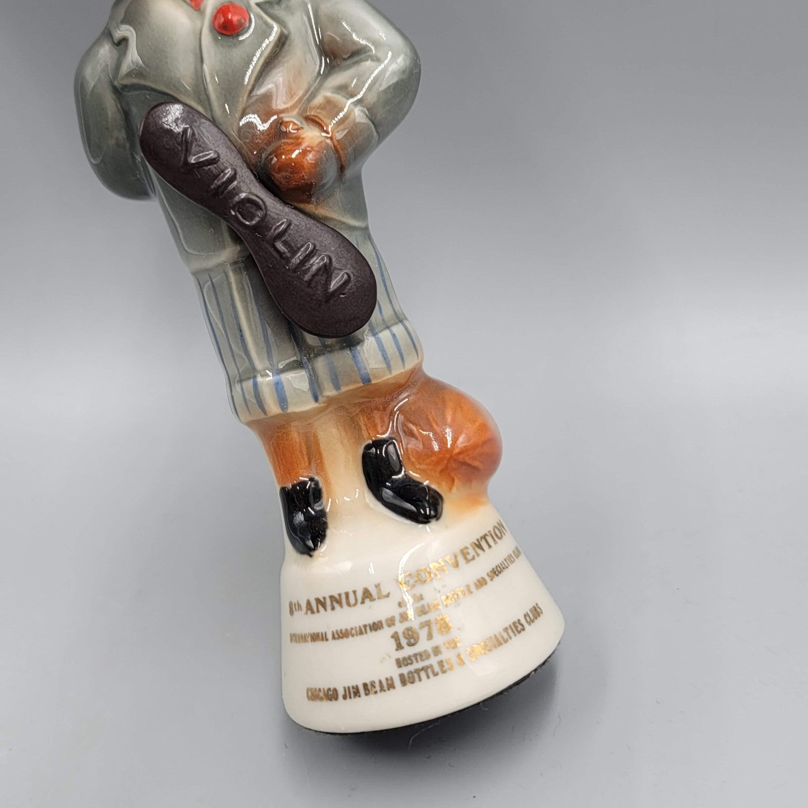 Vtg 1978 Jim Beam Bottle Club 8th Convention Fox Figurine Ceramic Paperweight