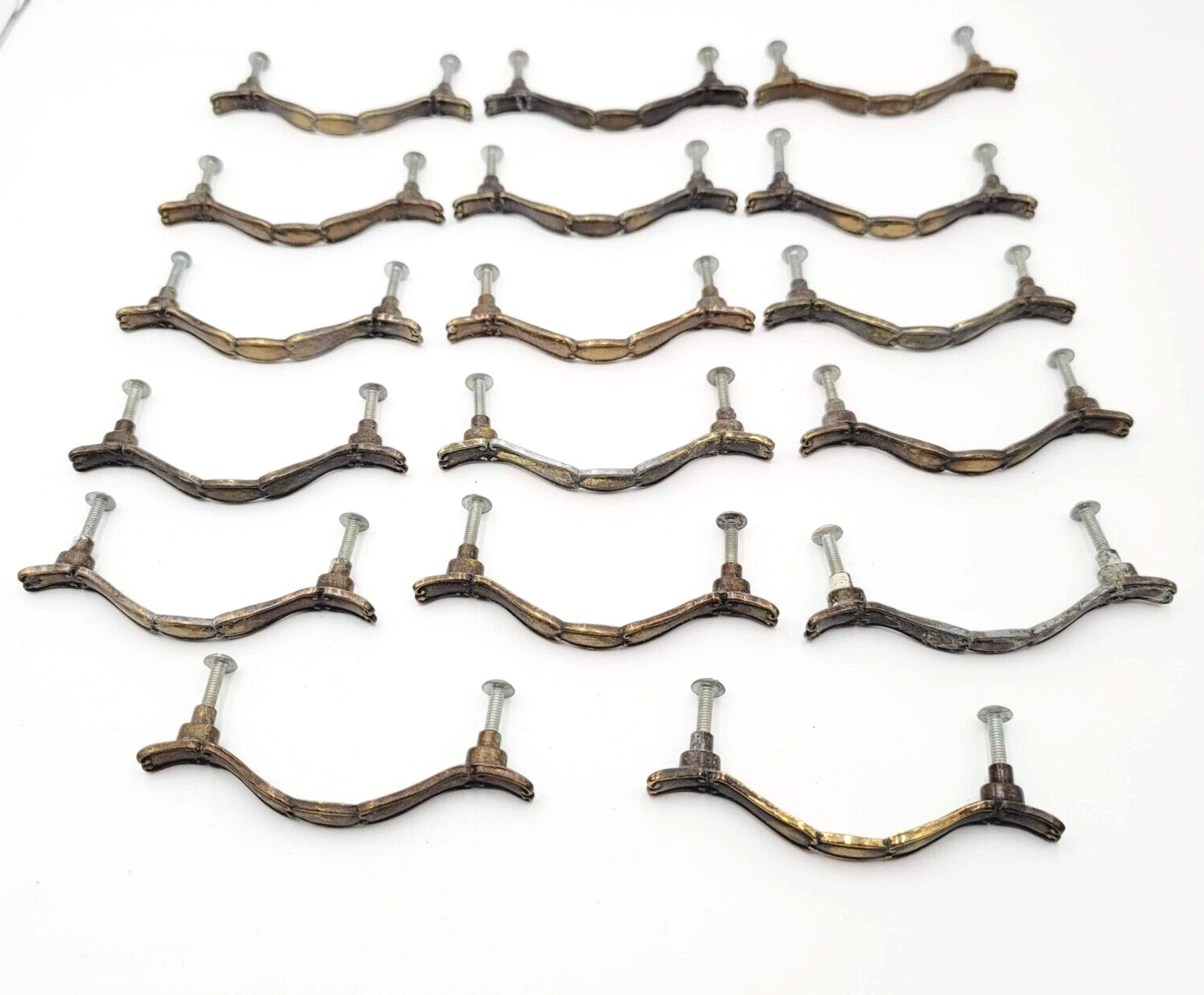 Vintage Lot of 17 Drawer Handles Cabinet Pull Allison 3" Salvage Hardware