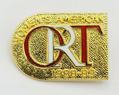 1989 Vintage Womens American ORT Pin Jewish Organization 1"