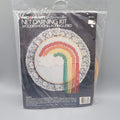 Vintage Red Heart Net Darning Kit Hoop Lace Rainbow Kit 5921-01 NOS