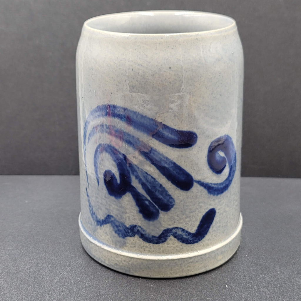 Vintage Pottery Mug Marzi Remy Stein MR Cobalt Blue Salt Glaze Stoneware 0.5L