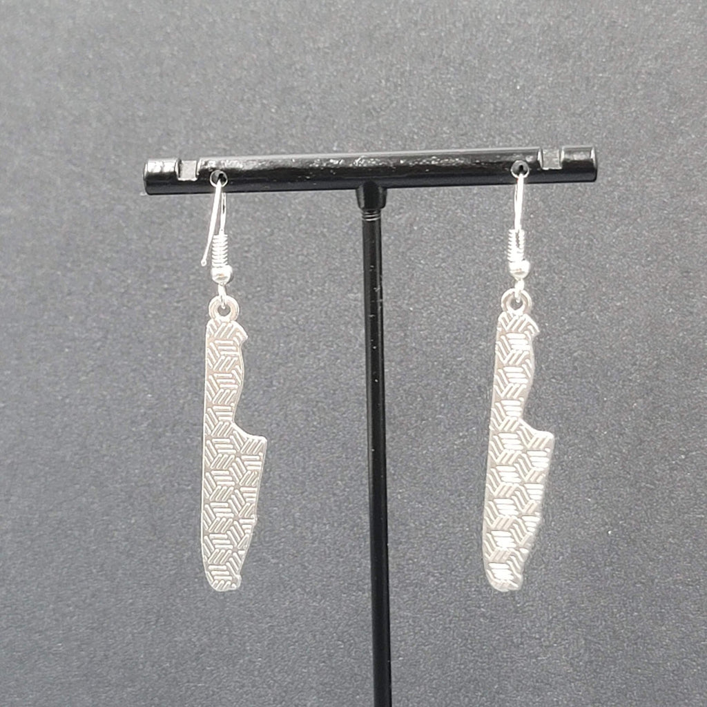Killing It Pierced Earrings Bloody Dagger Halloween Spooky Dangle 1.75"