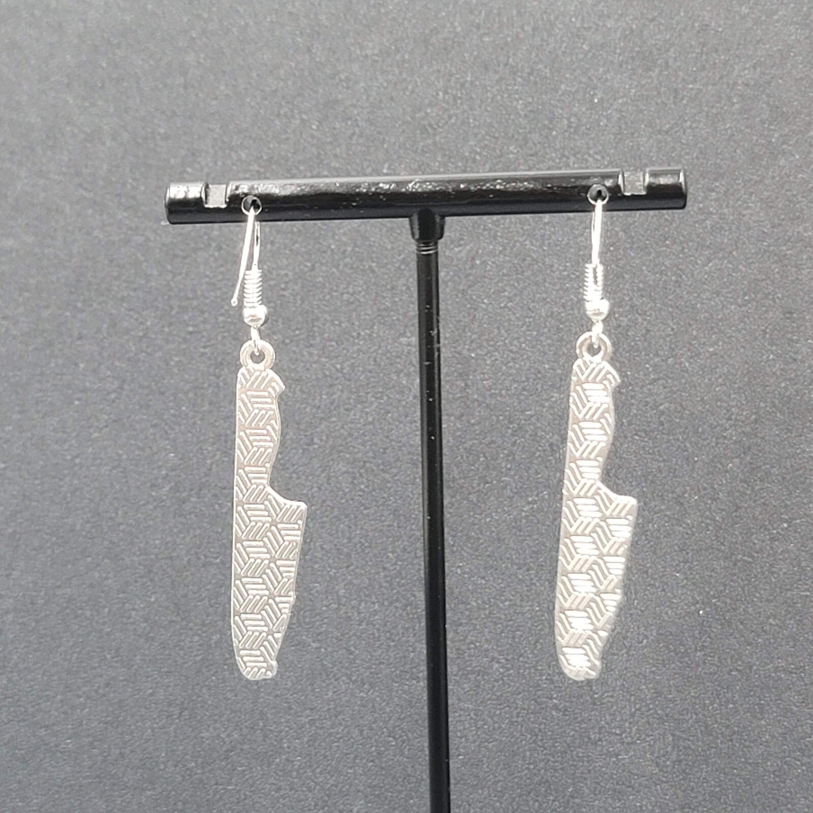 Killing It Pierced Earrings Bloody Dagger Halloween Spooky Dangle 1.75"