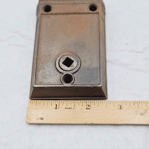 Antique Surface Mount Mortise No Keeper Spindle Hole No Lock  H0114