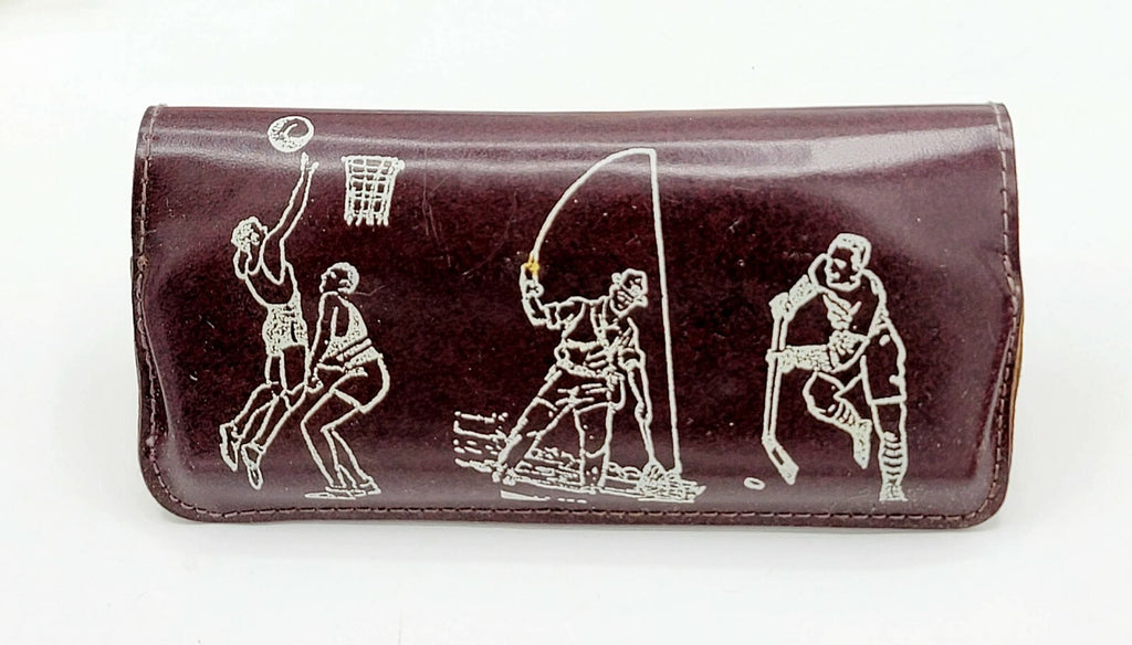 Vintage Childrens Eye Glass Holder Symonds Atkinson Denver Co Sports Theme