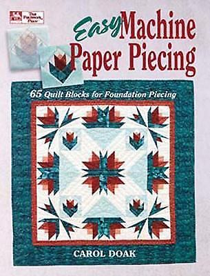 Vintage Easy Machine Paper Piecing Carol Doak Quilt Pattern Book 65 Blocks 1994